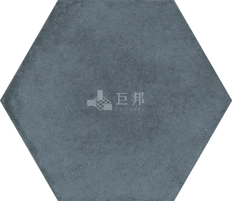 CG水彩異想-藍六角 - 單磚圖