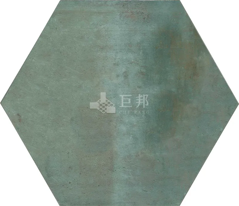 CG山林墨韻-樹影六角 - 單磚圖