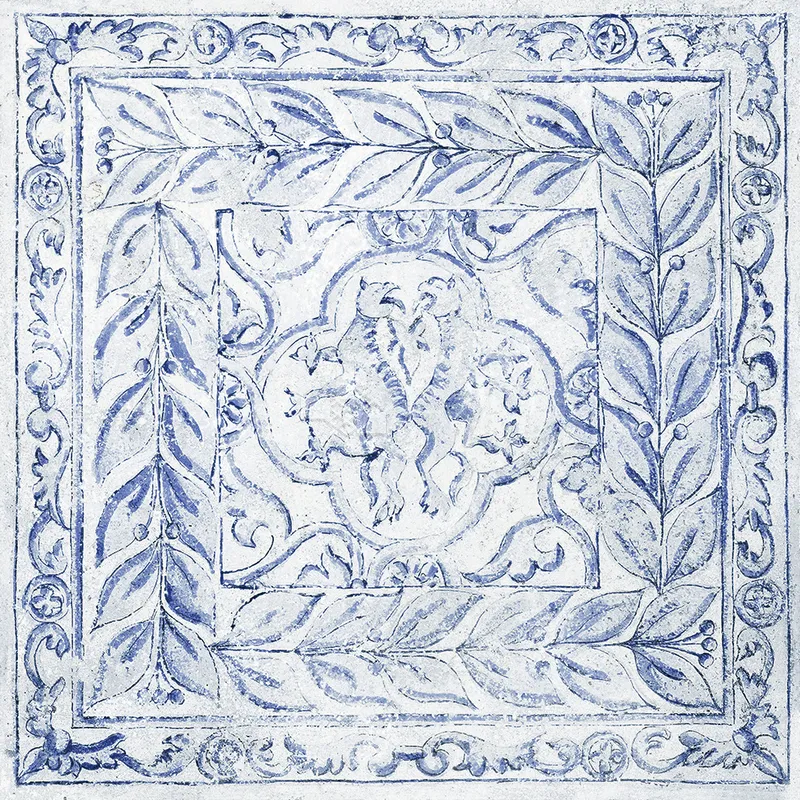 NH藝術品鑑-青花瓷 - 單磚圖