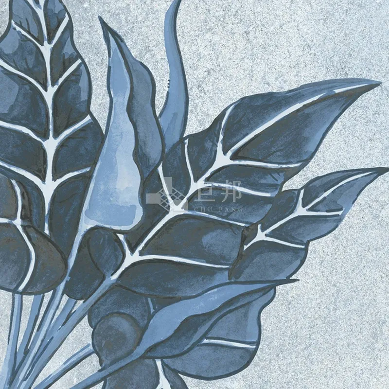 DJ叢韻-藍色叢林花磚 - 單磚圖