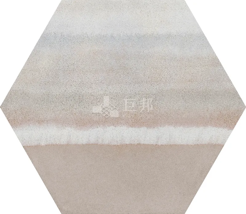 CG水彩異想-藍米六角 - 單磚圖