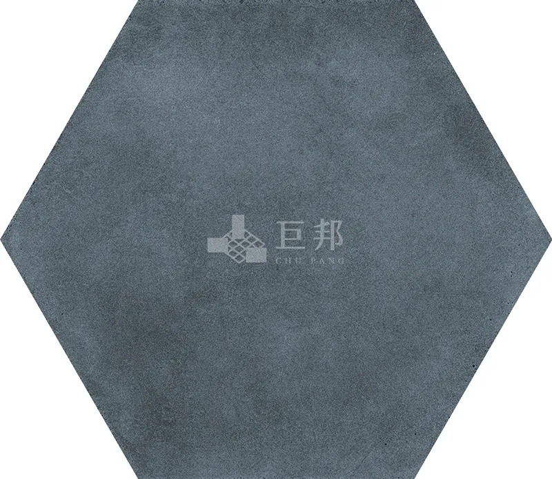CG水彩異想-藍六角 - 單磚圖
