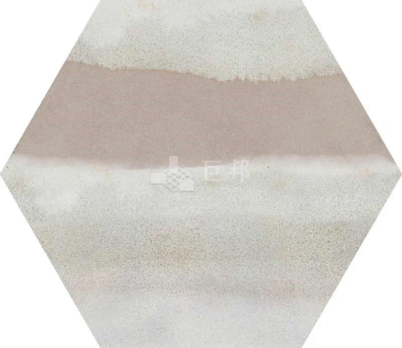 CG水彩異想-綠米六角 - 單磚圖