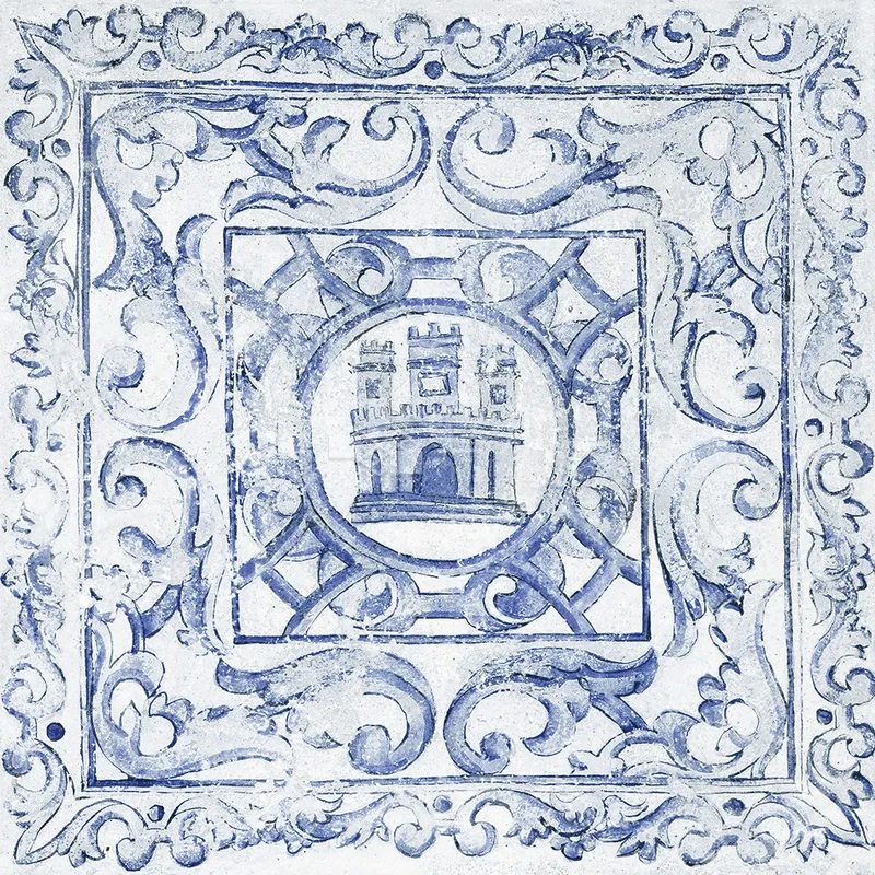 NH藝術品鑑-青花瓷 - 單磚圖