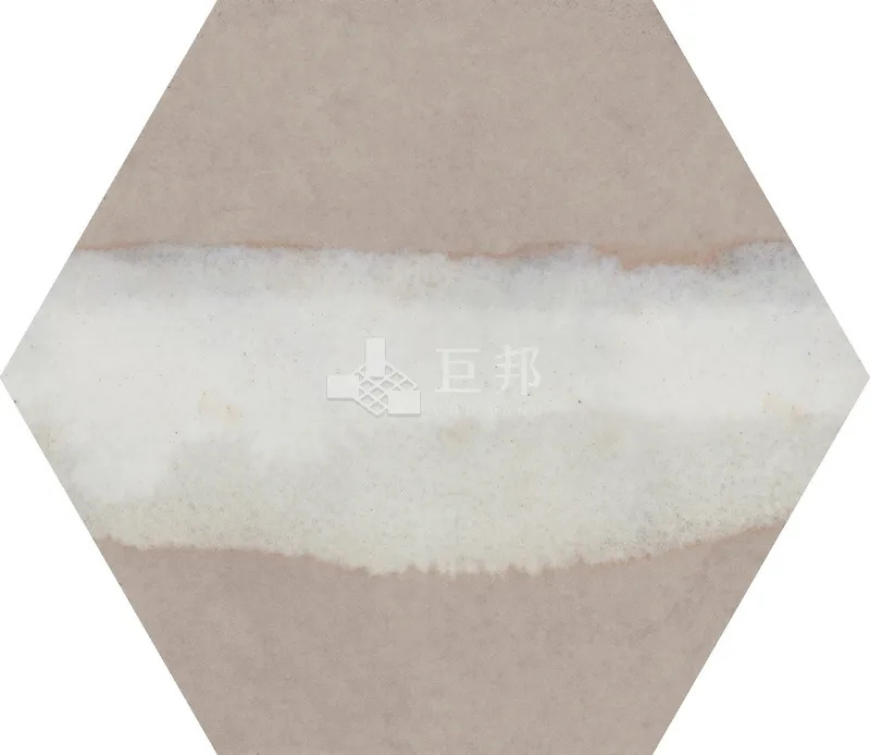 CG水彩異想-紅米六角 - 單磚圖