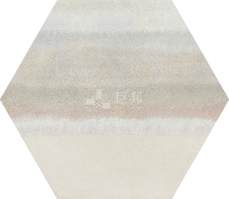 CG水彩異想-紅白六角 - 單磚圖