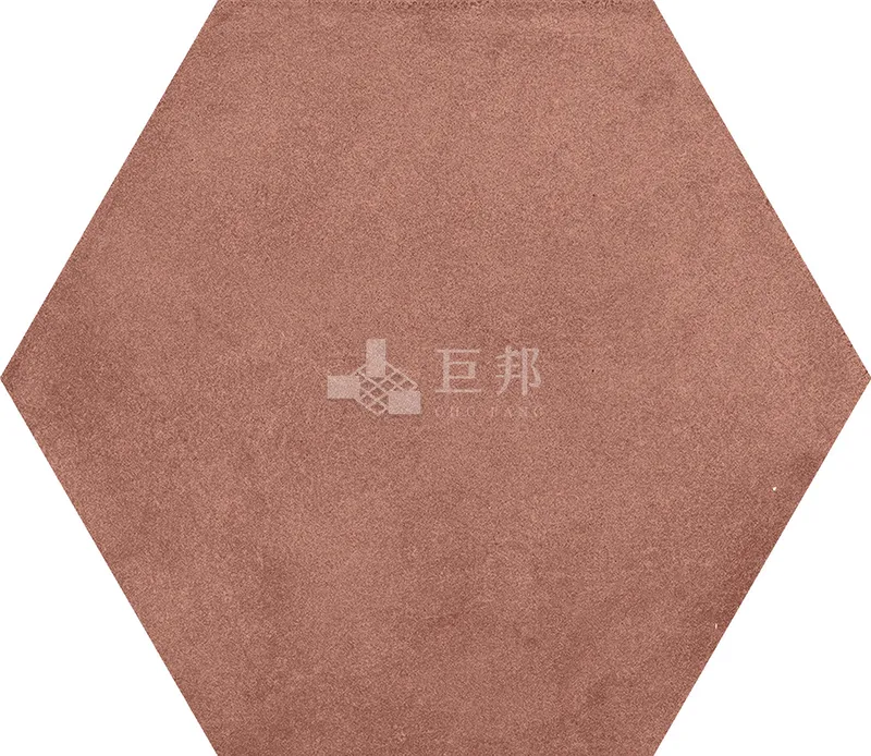 CG水彩異想-紅六角 - 單磚圖