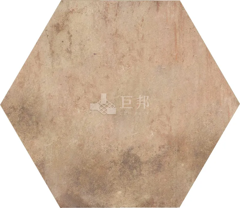 CG山林墨韻-晚霞六角 - 單磚圖