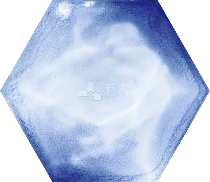 DJ暈彩-藍 - 單磚圖
