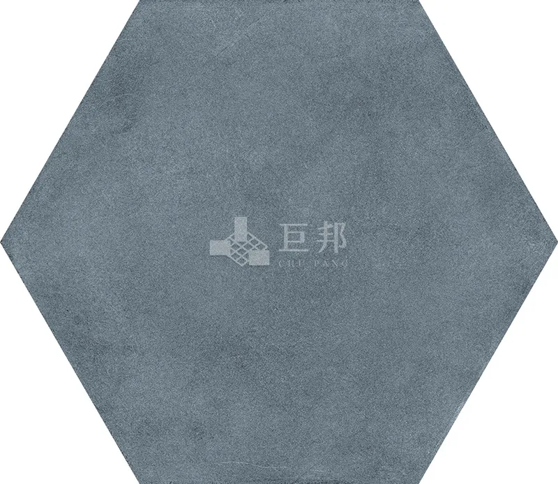 CG水彩異想-藍六角 - 單磚圖