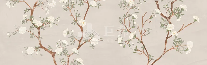 CG葉語花期-杏粉花語(B) - 單磚圖