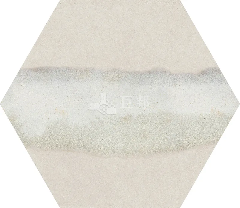 CG水彩異想-藍白六角 - 單磚圖