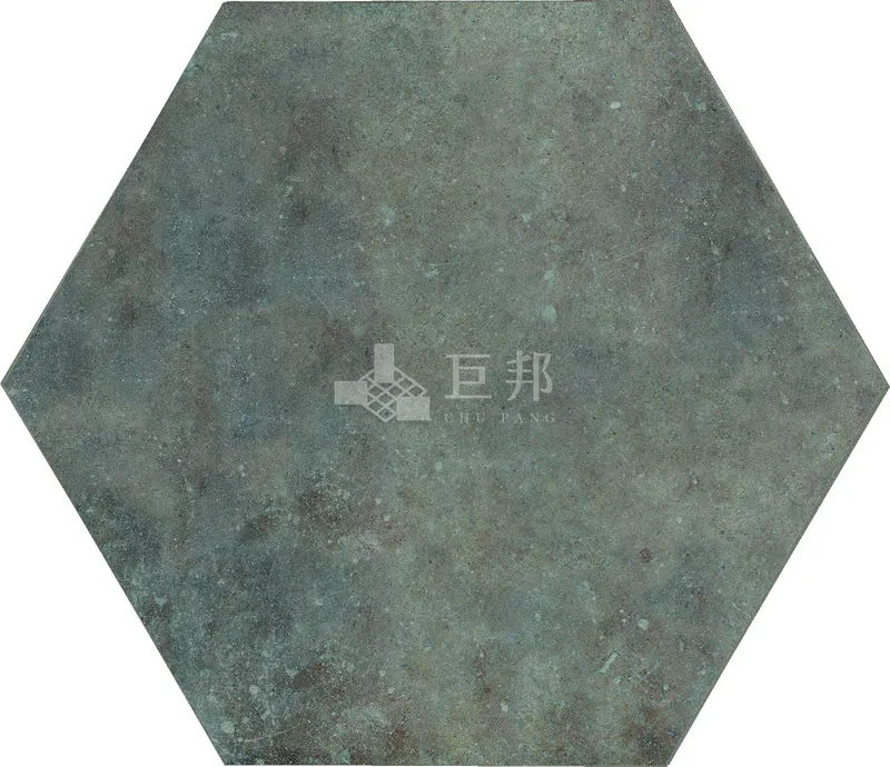 CG山林墨韻-樹影六角 - 單磚圖