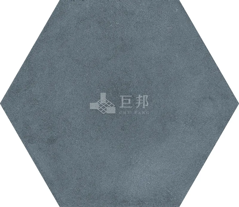 CG水彩異想-藍六角 - 單磚圖