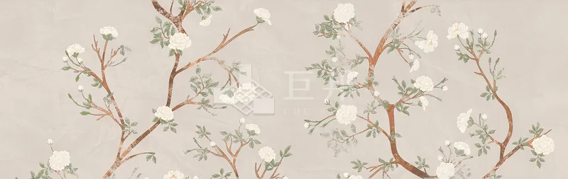 CG葉語花期-杏粉花語(A) - 單磚圖