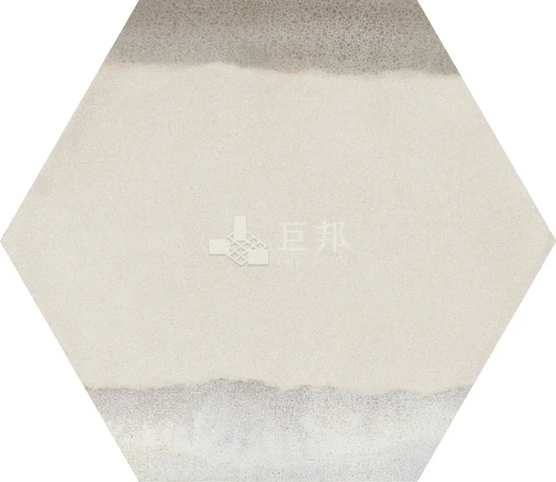 CG水彩異想-藍白六角 - 單磚圖