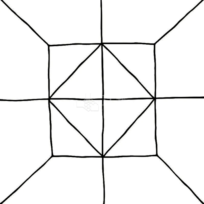 NH藝術品鑑-素描幾何 - 單磚圖