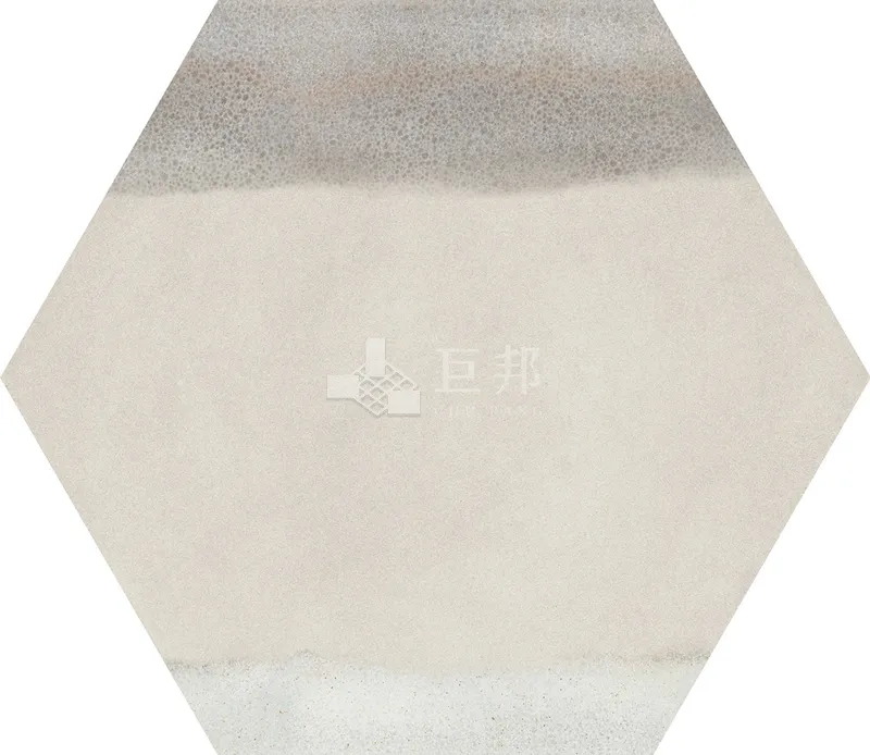 CG水彩異想-綠白六角 - 單磚圖