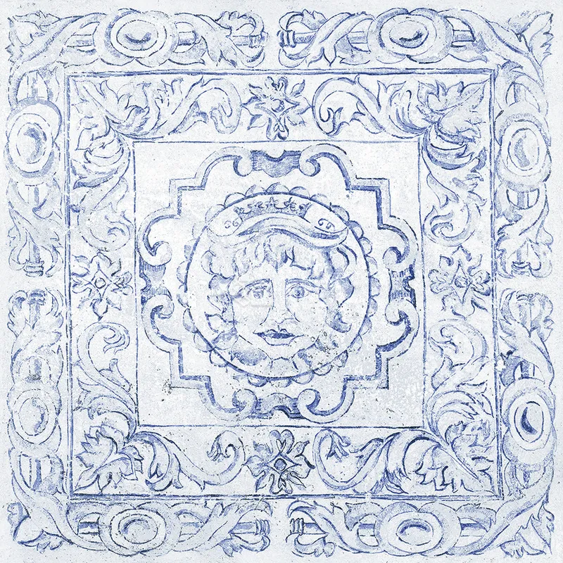 NH藝術品鑑-青花瓷 - 單磚圖