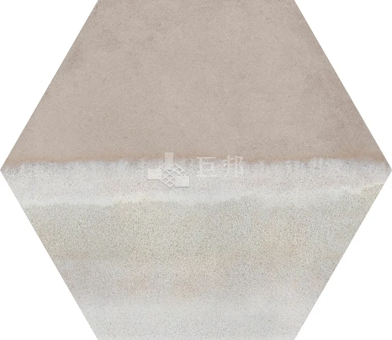 CG水彩異想-綠米六角 - 單磚圖