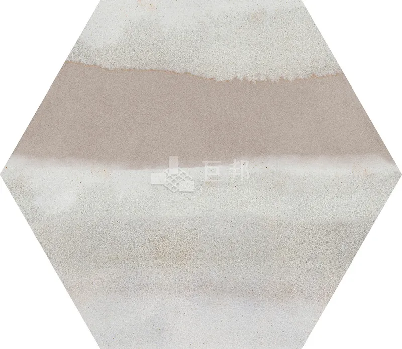 CG水彩異想-藍米六角 - 單磚圖