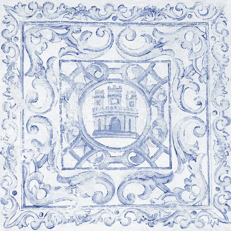 NH藝術品鑑-青花瓷 - 單磚圖