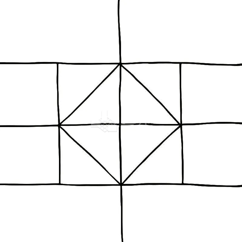 NH藝術品鑑-素描幾何 - 單磚圖