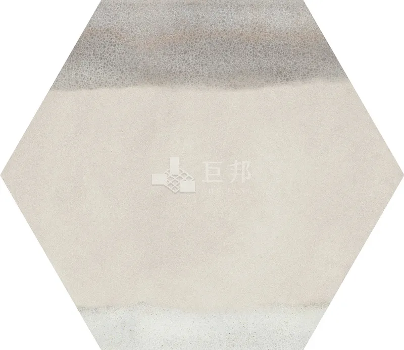 CG水彩異想-紅白六角 - 單磚圖