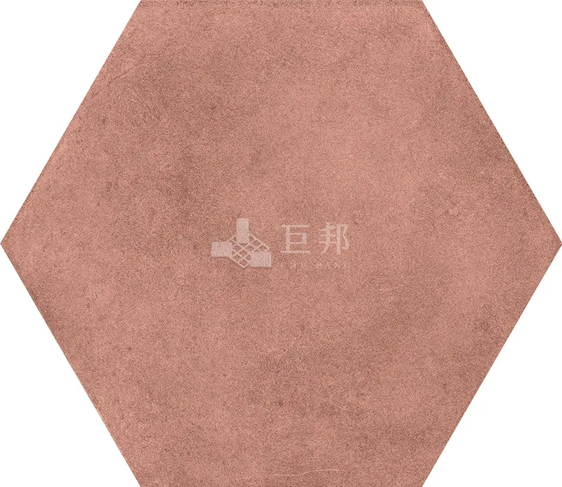 CG水彩異想-紅六角 - 單磚圖