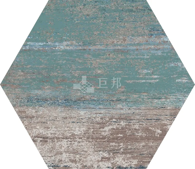 DJ湖面-藍 - 單磚圖