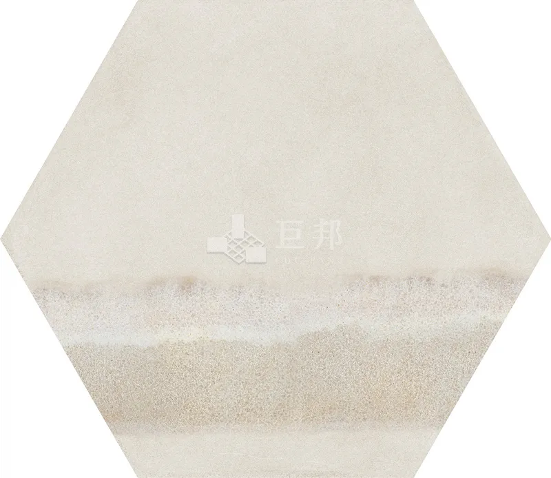 CG水彩異想-藍白六角 - 單磚圖