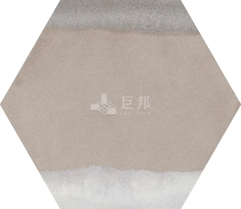 CG水彩異想-藍米六角 - 單磚圖