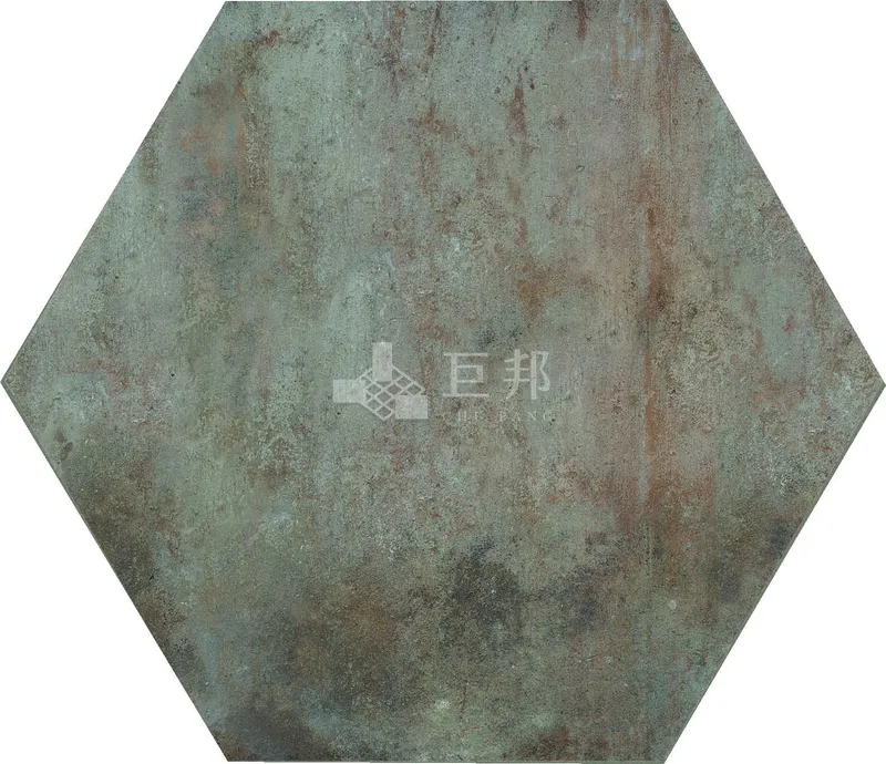 CG山林墨韻-樹影六角 - 單磚圖