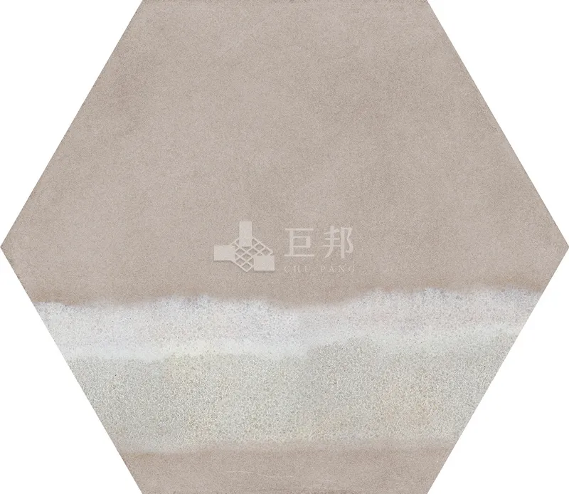 CG水彩異想-藍米六角 - 單磚圖