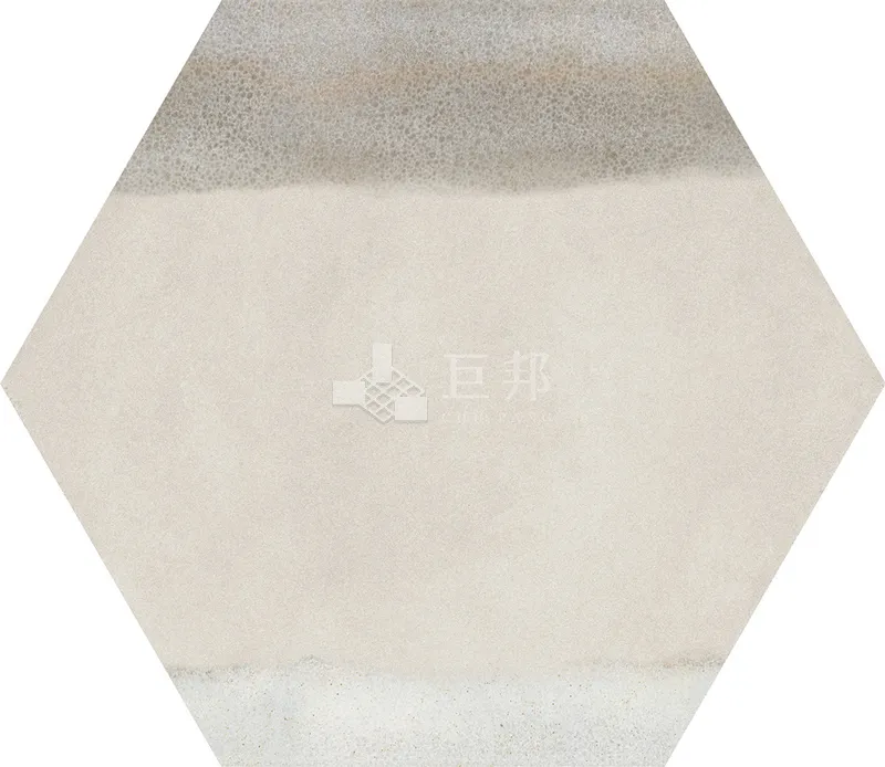 CG水彩異想-藍白六角 - 單磚圖