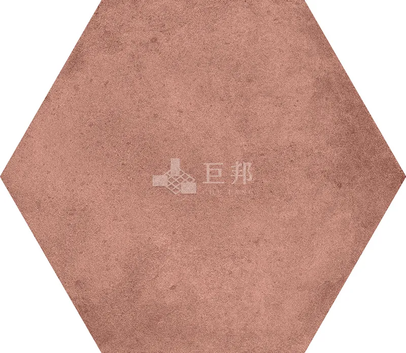 CG水彩異想-紅六角 - 單磚圖