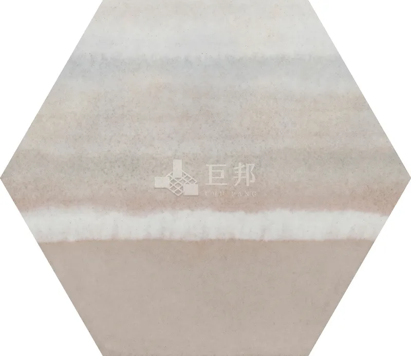 CG水彩異想-紅米六角 - 單磚圖