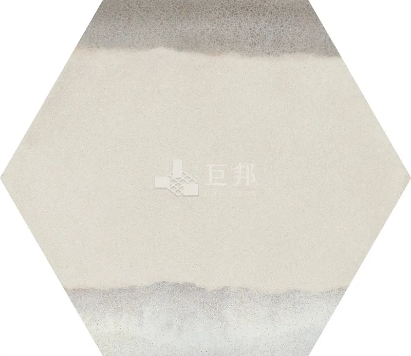 CG水彩異想-綠白六角 - 單磚圖