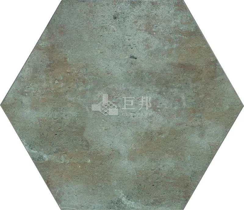CG山林墨韻-樹影六角 - 單磚圖