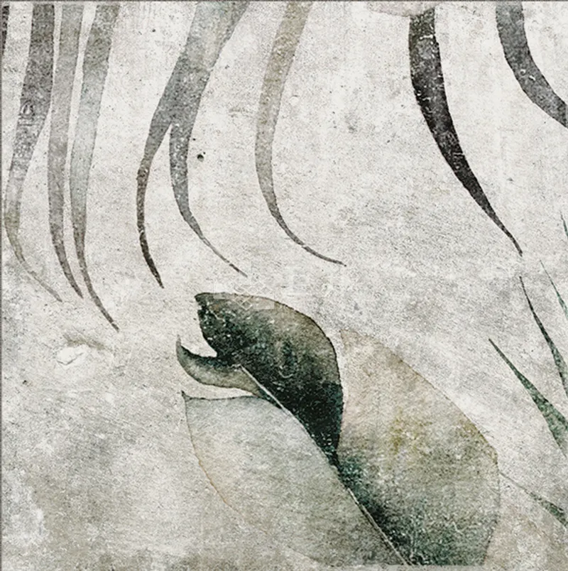 CG山林墨韻-暮雲自然花磚 - 單磚圖