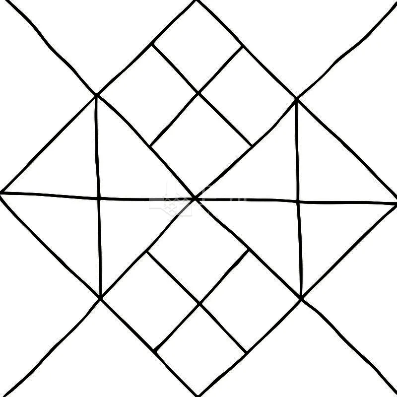 NH藝術品鑑-素描幾何 - 單磚圖