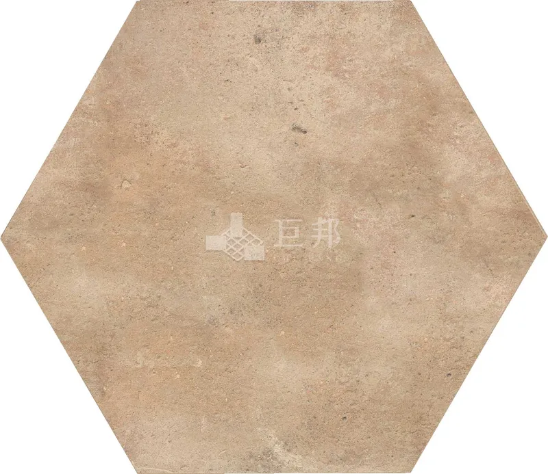 CG山林墨韻-晚霞六角 - 單磚圖
