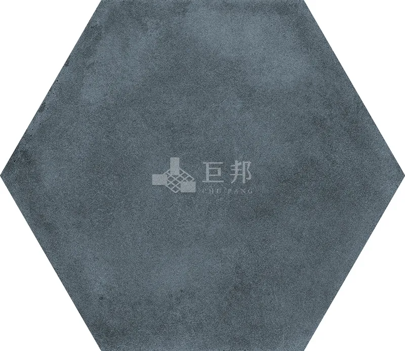 CG水彩異想-藍六角 - 單磚圖