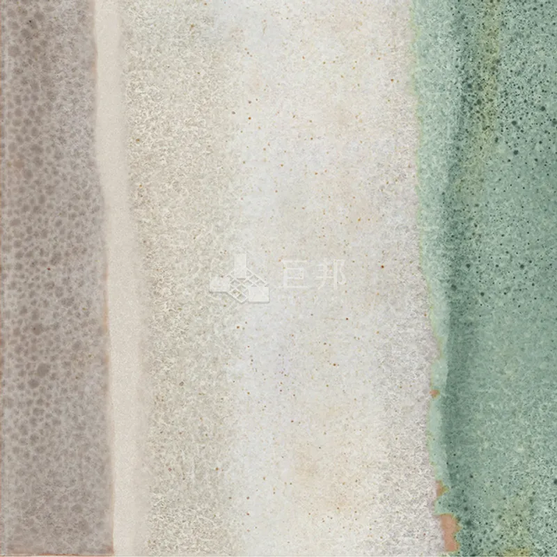 CG水彩異想-綠白 - 單磚圖