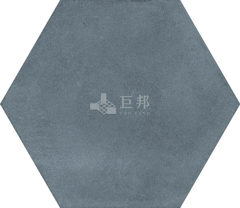 CG水彩異想-藍六角 - 單磚圖