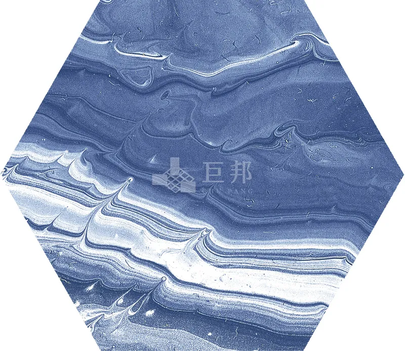 KV水彩畫-藍 - 單磚圖