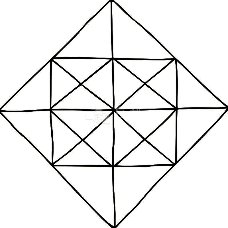 NH藝術品鑑-素描幾何 - 單磚圖