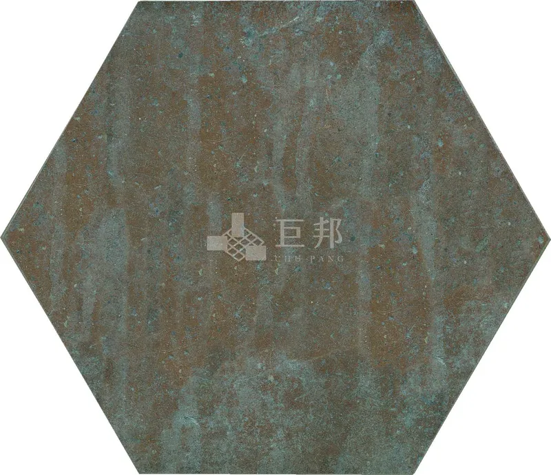 CG山林墨韻-樹影六角 - 單磚圖